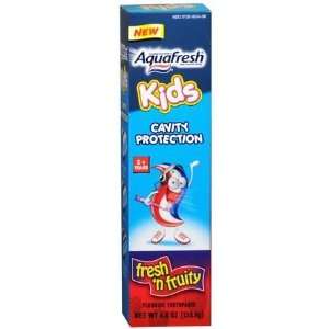 Aquafresh Kids Cavity Protection Toothpaste, Fresh & Fruity, 4.6 oz 