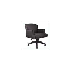  Boss Office Products Black Crepe Executive Box Arm Chair 