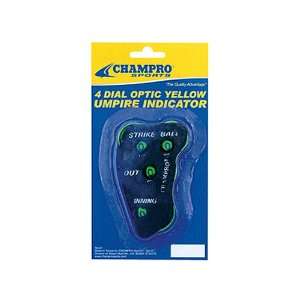  Champro Baseball 4 Dial Umpire Indicators BLACK W/GREEN 