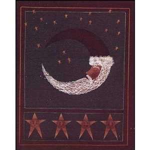  Crescent Moon Santa Poster Print