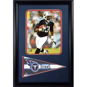 Alge Crumpler Photograph with Team Pennant in a 12 x 18 