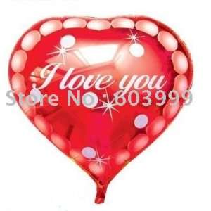  i love you script with hearts prismatic foil balloon 