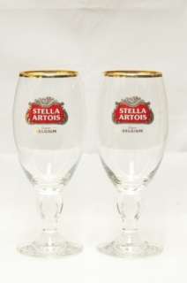 STELLA ARTOIS Chalice Glasses(2). Complete 9 Step Pouring Ritual ANNO 