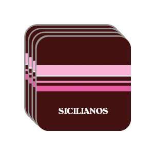  Personal Name Gift   SICILIANOS Set of 4 Mini Mousepad 