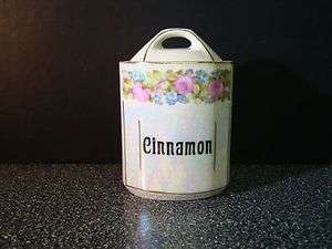 Vintage German Lusterware Cinnamon Spice Canister  
