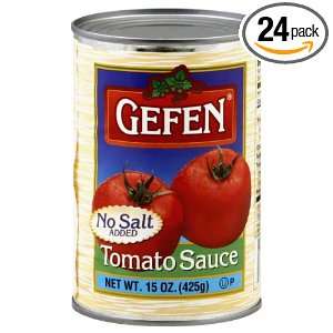 Gefen Tomato Sauce, No Salt, 15 ounces Grocery & Gourmet Food