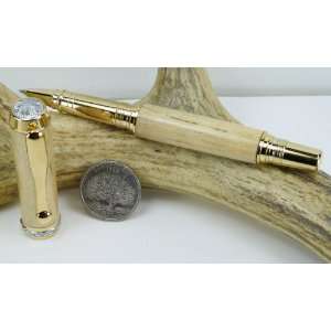  Spalted Maple Triton Pen With a Gold Finish Office 