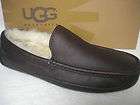 UGG~Mens~ASCOT~LEATHER DRIVING SLIPPERS~CHINA TEA BROWN~MOST SIZES NEW