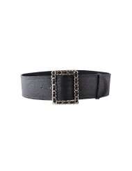 Luxury Lane Womens Chain Link Buckle Leather Belt