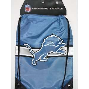Detroit Lions NFL Logo Drawstring Backpack  Sports 