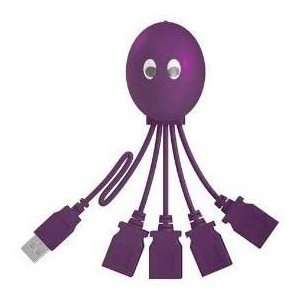  Octopus USB hub with 4 ports   Purple
