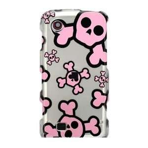 SILVER & PINK SKULLS Hard Plastic Graphic Cover Case for LG Chocolate 