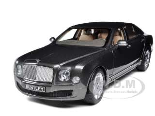   diecast model car of 2010 bentley mulsanne grey metallic die cast