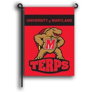  NIB Maryland Terrapins UMD Banner Flag & Garden Pole 