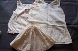   of Large Antique Vintage Doll Baby Clothes Gowns Dresses Slips Socks