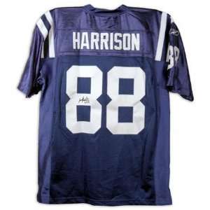 Marvin Harrison Indianapolis Colts Autographed Blue Jersey 