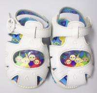 TELETUBBIES White Infant Baby SANDALS Shoes Size 2  