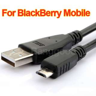 Micro USB Data Charger Cable For Blackberry Bold 9900 9800 9100 HTC 