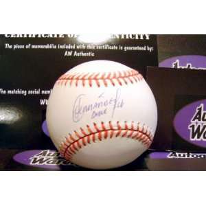  Orlando Hernandez Autographed Baseball