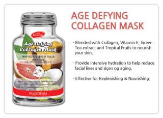 Purederm Sheet Mask Pack Essence Collagen 15pcs  