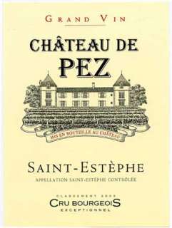   chateau de pez wine from st estephe bordeaux red blends learn about