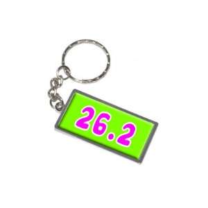  26.2 Green Pink   New Keychain Ring Automotive