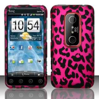 HTC EVO 3D Pink Leopard Hard Phone Case Cover  