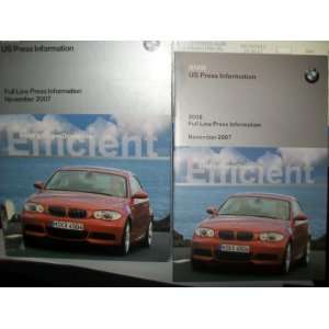 BMW US Press Information 2008 Book & 2 DVDs (November 2007 Full Line 