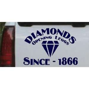 com Navy 20in X 13.6in    Diamonds Opening Legs Since 1866 Funny Car 