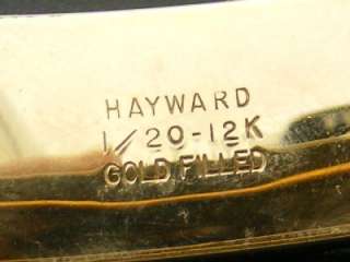 Vintage Victorian Hinged Bangle Bracelet 12K Gold Filled Hayward 