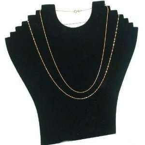  6 Tier Black Necklace Chain Holder Plastic Bust Display 
