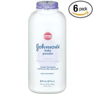 Johnsons Baby Pure Cornstarch Powder, Lavender & Chamomile, 15 Ounce 