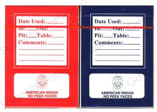 American Indian Casino Playing Cards