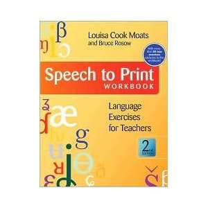  Speech to Print Workbook 2nd (second) edition Text Only 