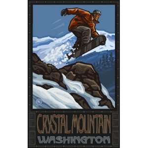  Northwest Art Mall Crystal Mountain Washington Snowboarder 