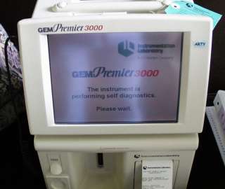 GEM Premier 3000 BGA / Electrolyte Analyzer IL 5700  