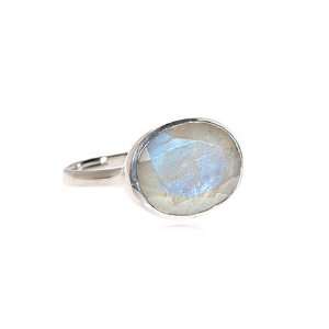  Soft Serenade Moonstone Ring in Sterling Silver Size 8 