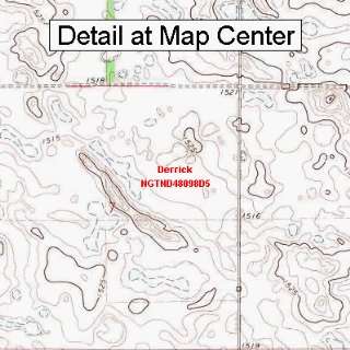  USGS Topographic Quadrangle Map   Derrick, North Dakota 