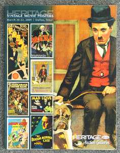 Heritage Vintage Movie Poster Auction Catalog 2009 Chaplin Cover 