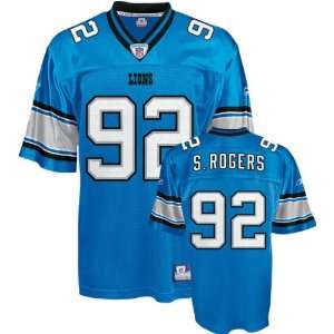  Shaun Rogers Blue Reebok NFL Detroit Lions Kids 4 7 Jersey 