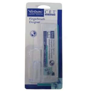 Virbac C.E.T. Enzyme Pet Dental Fingerbrush with 