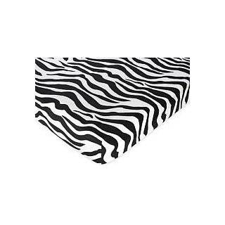 Funky Zebra Fitted Crib Sheet for Baby and Toddler Bedding Sets by 