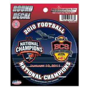 NCAA 2011 BCS National Champions Round Decal Sports 