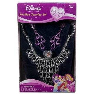 Disney Princess Jewelry Set  Girls Costume Fashion Necklace, Rings 