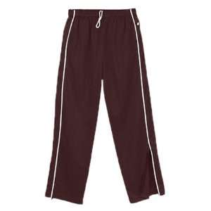   Youth Brush Tricot Warm Up Pants MAROON/WHITE AXL