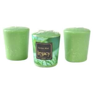  Root Candles Scented Votive Candles, Garden Mint, Box of 
