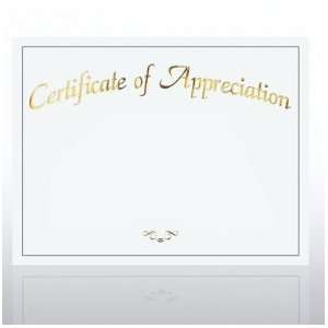  Foil Certificate Paper   Certificate of Appreciation 