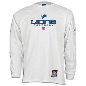  Lions Reebok Mens NFL Armstrong Long Sleeve Tee Sports 