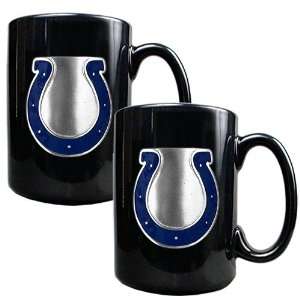  Indianapolis Colts 2 Piece Matching NFL Ceramic Coffee Mug 