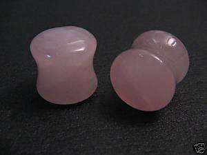 Pair Pink Pyrex Glass Plug 1/2 ~ 13mm handmade plugs  